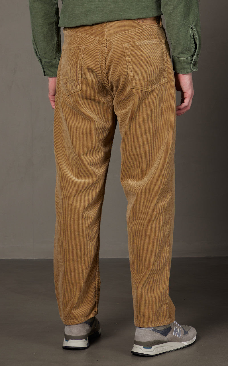 OrSlow 101 Dads Fit Corduroy Pants Beige