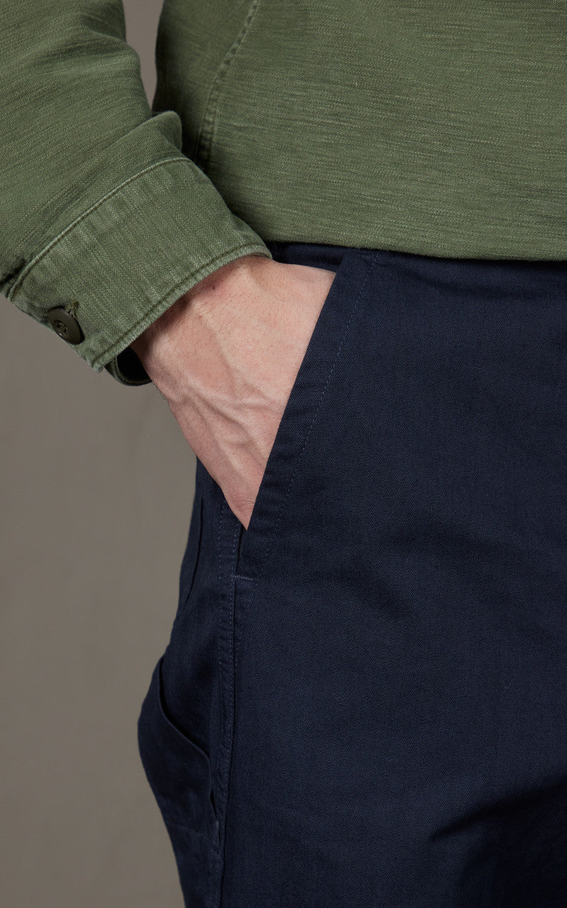OrSlow French Work Pants HBT Navy