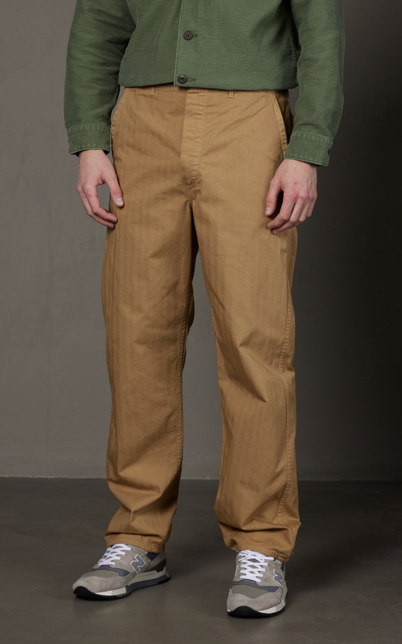 OrSlow French Work Pants HBT Khaki