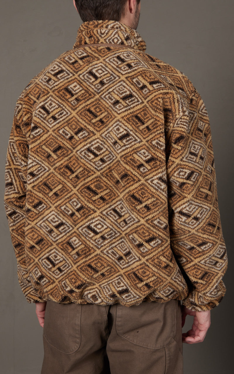 OrSlow African Pattern Jacket Boa Fleece Multi