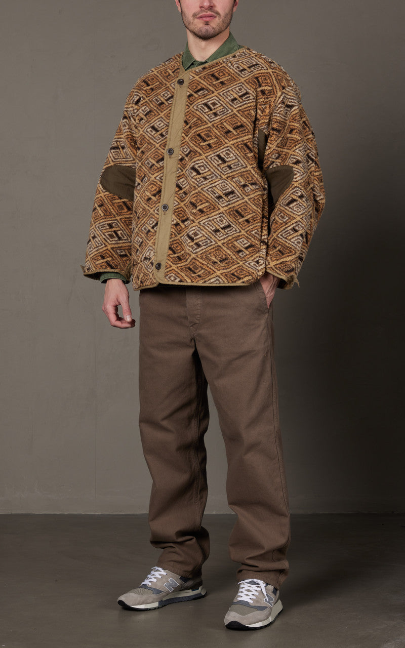 OrSlow African Pattern Liner Boa Fleece Multi