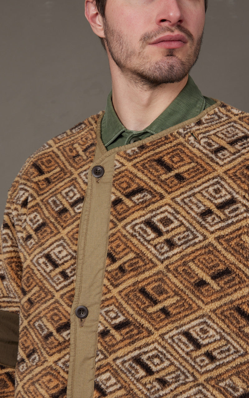 OrSlow African Pattern Liner Boa Fleece Multi
