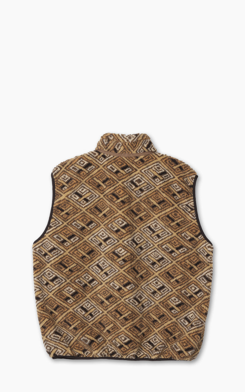 OrSlow African Pattern Boa Fleece Vest Multi