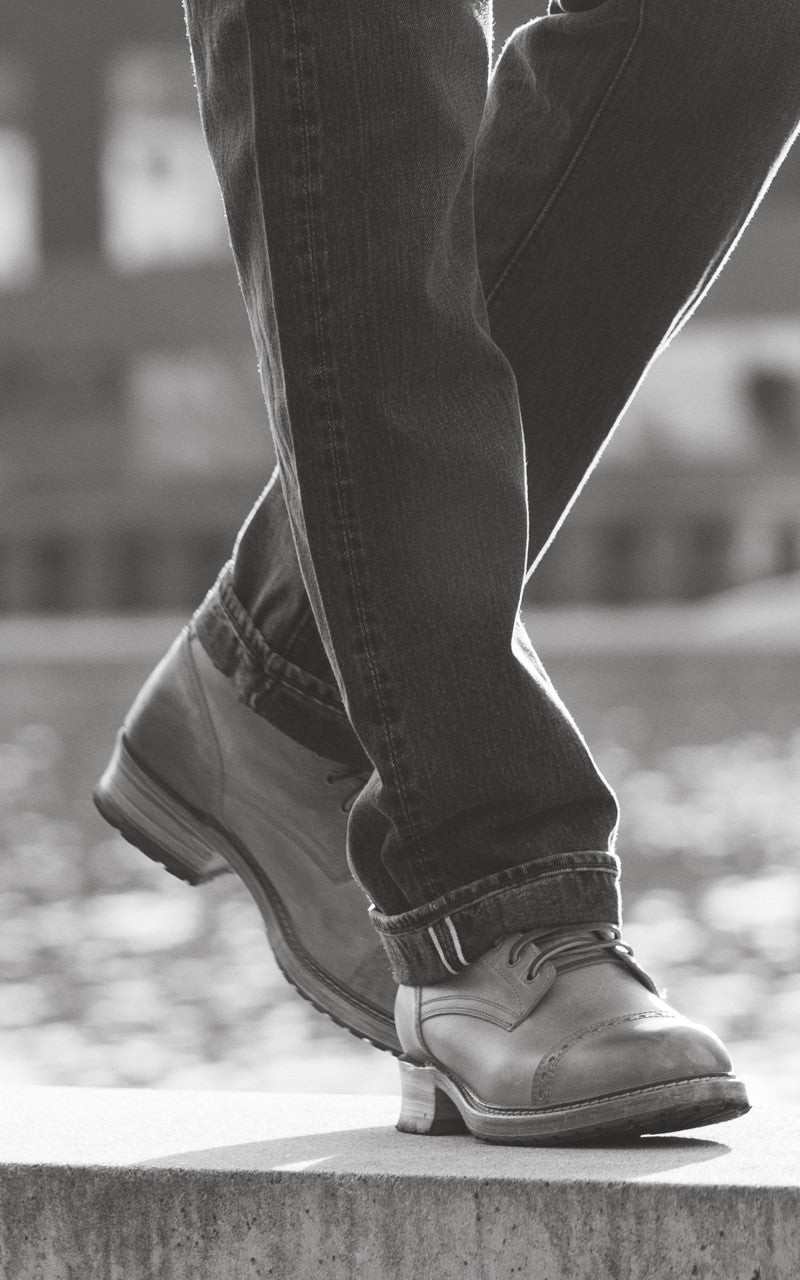 OrSlow Standard Fit Jeans 105 Black Denim Selvedge Stonewashed