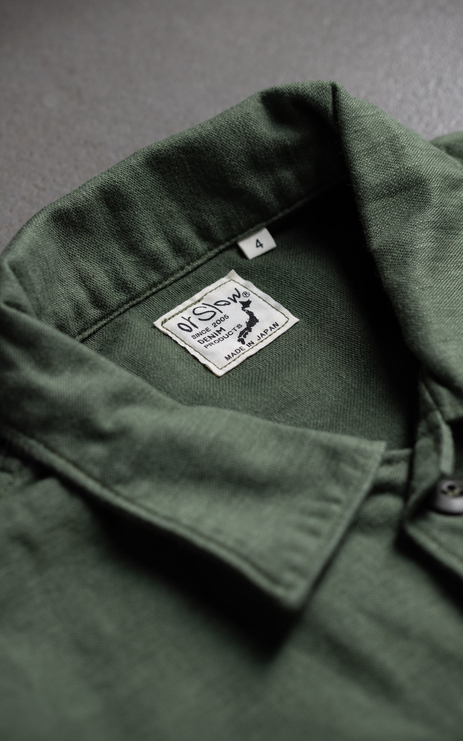 OrSlow US Army Fatigue Shirt Army Green