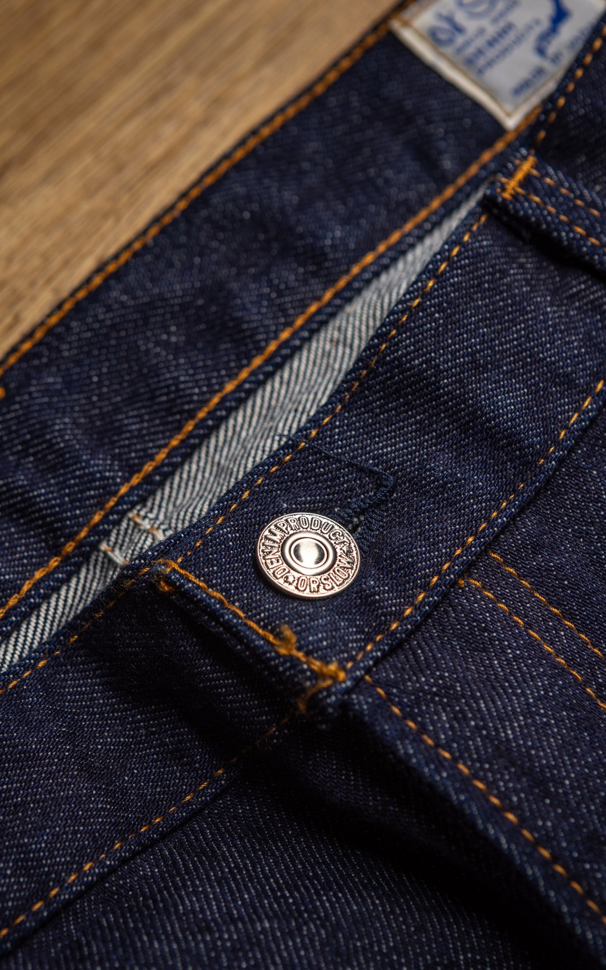OrSlow 202 Shoe Cut Wide Flare Denim One Wash Indigo