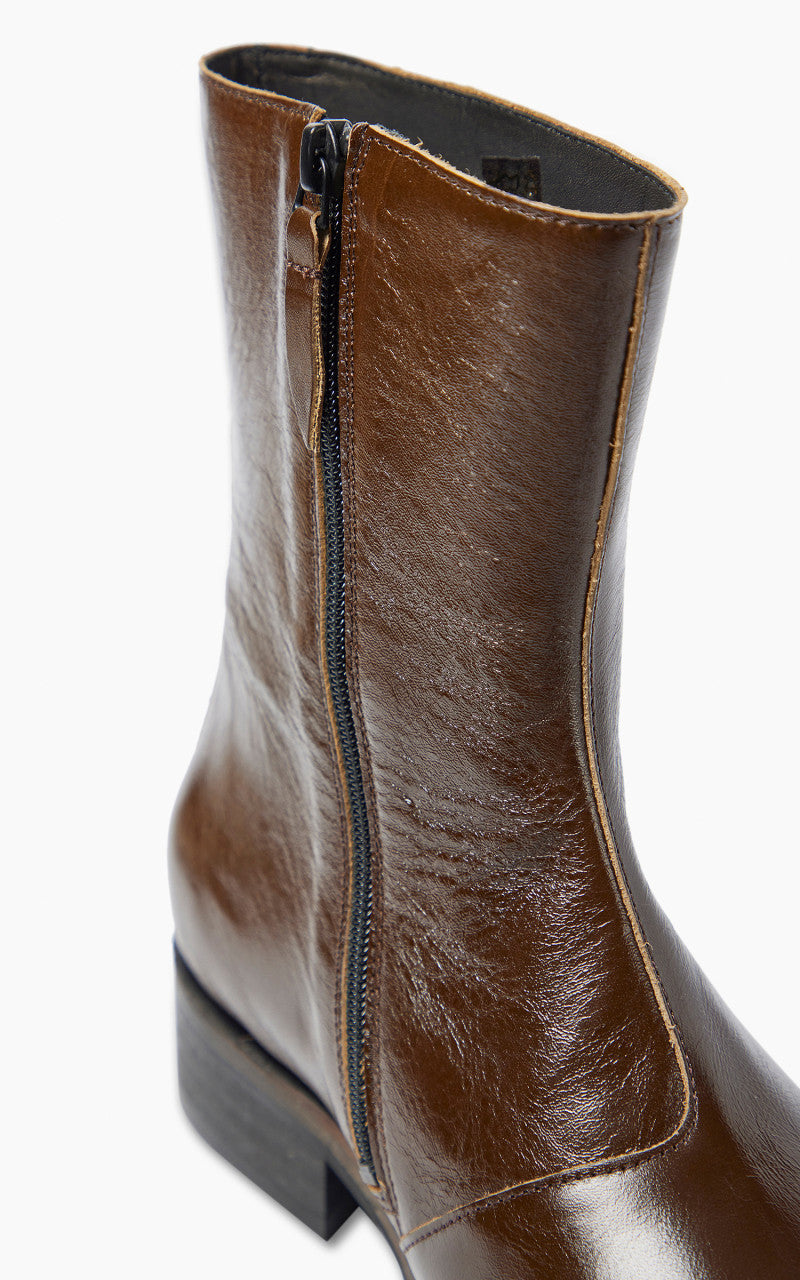 Our Legacy Camion Boot Leather Olive