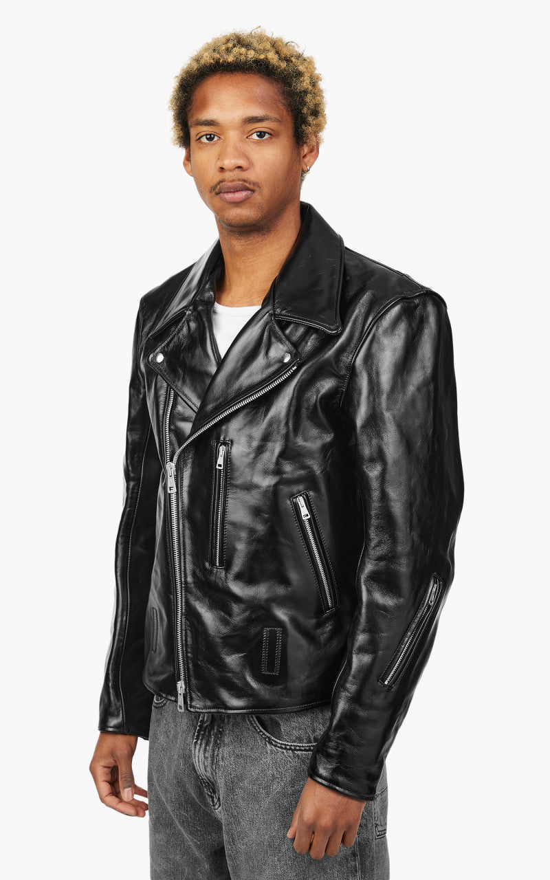 Our Legacy Hellraiser Leather Jacket Aamon Black