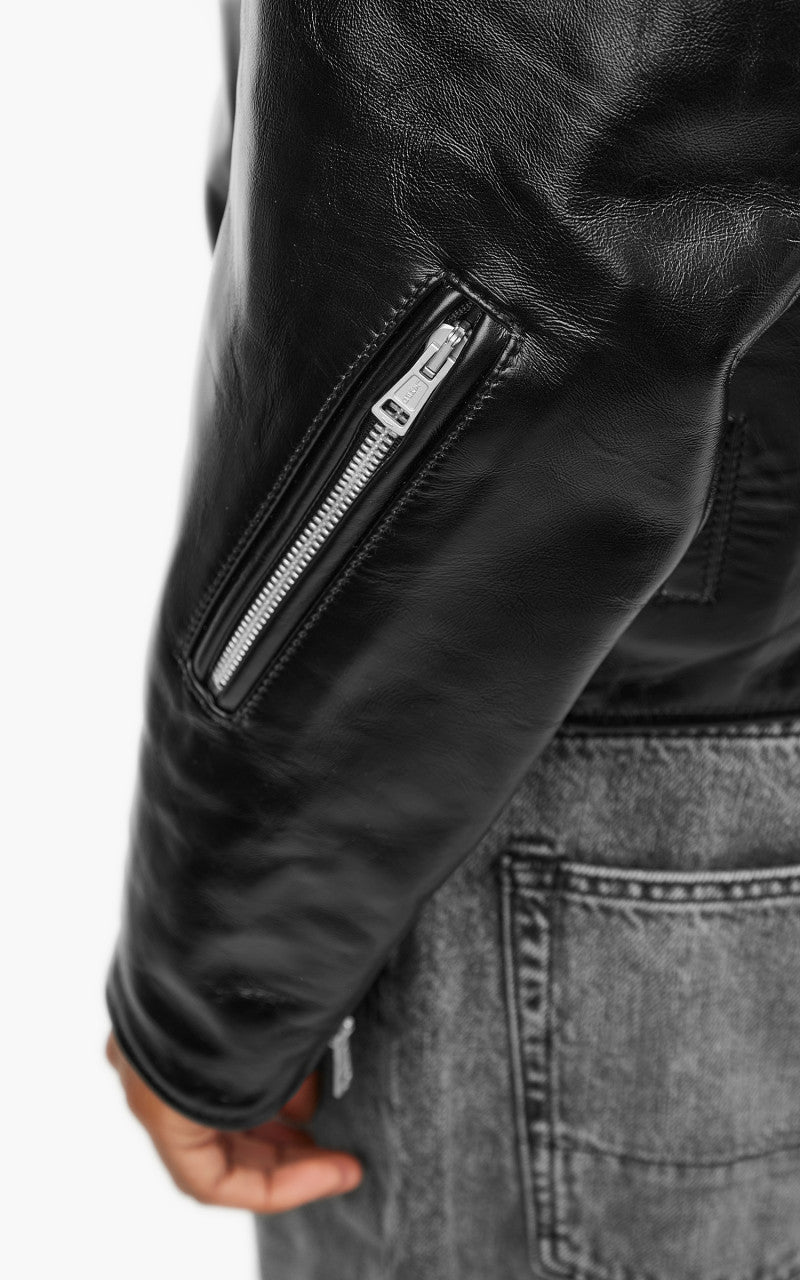 Our Legacy Hellraiser Leather Jacket Aamon Black