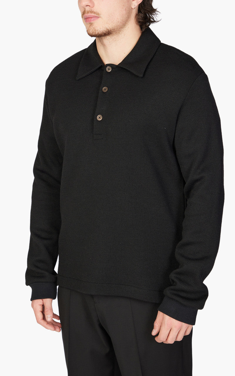Our Legacy Ile Piquet Black Pseudo Knit