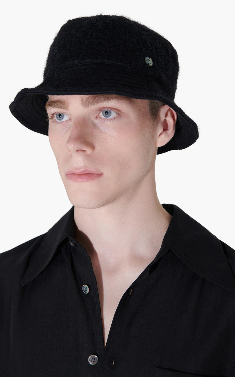 Our Legacy Mohair Bucket Hat Black