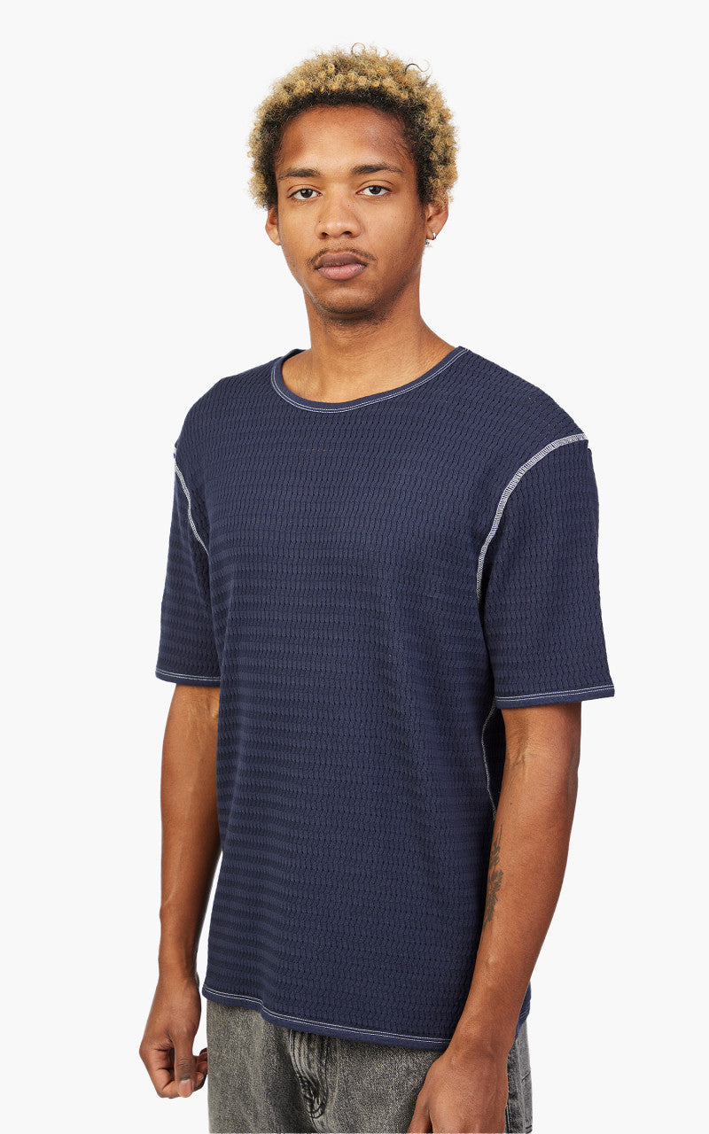 Our Legacy Tanker T-Shirt Navy Sport Crochet