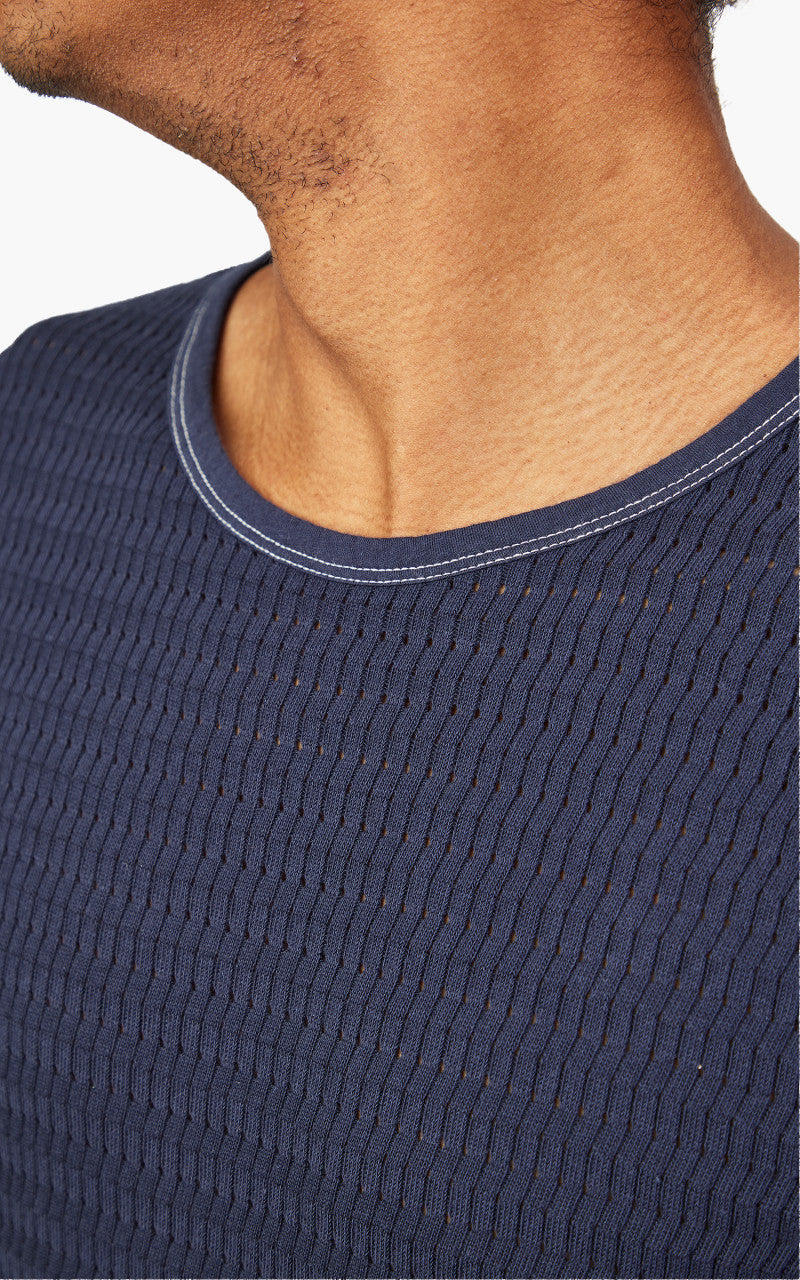 Our Legacy Tanker T-Shirt Navy Sport Crochet