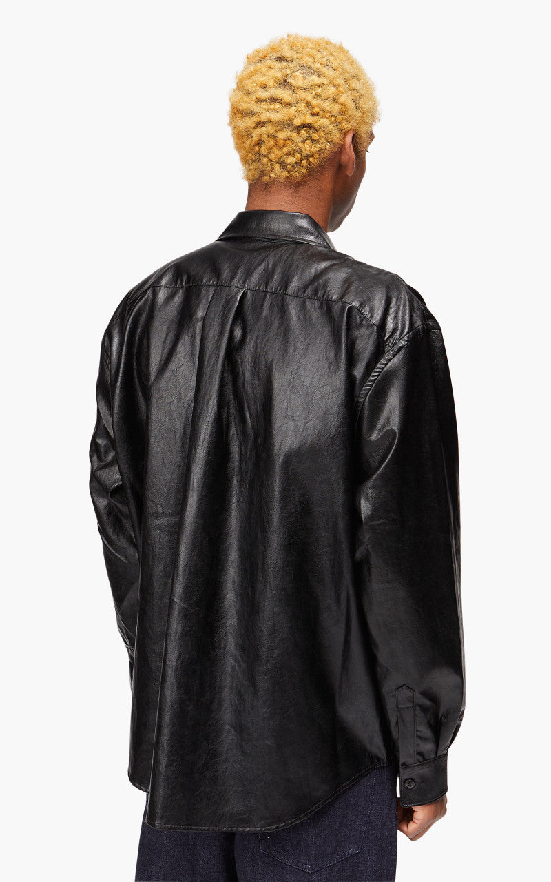 Our Legacy Coco 70s Shirt Cageian Black Fake Leather