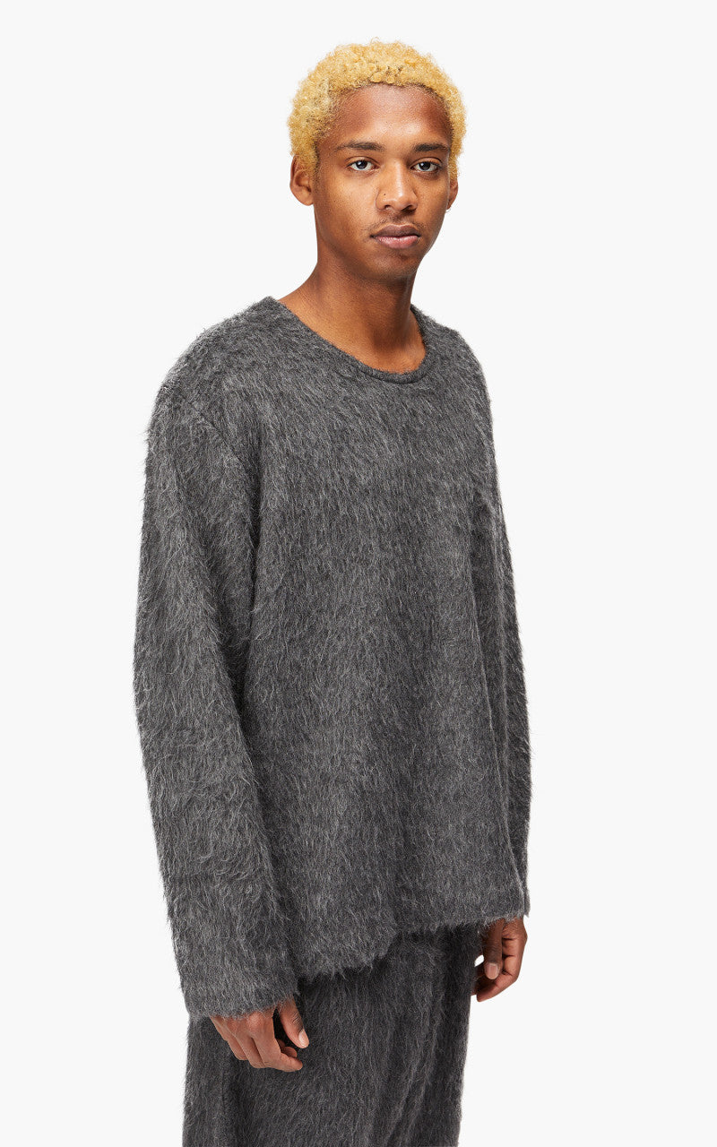 Our Legacy Double Lock U Neck Ash Grey Alpaca