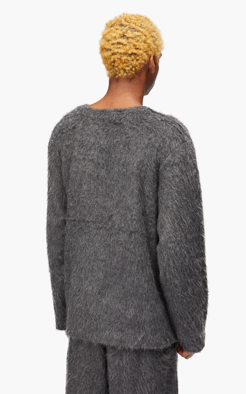 Our Legacy Double Lock U Neck Ash Grey Alpaca