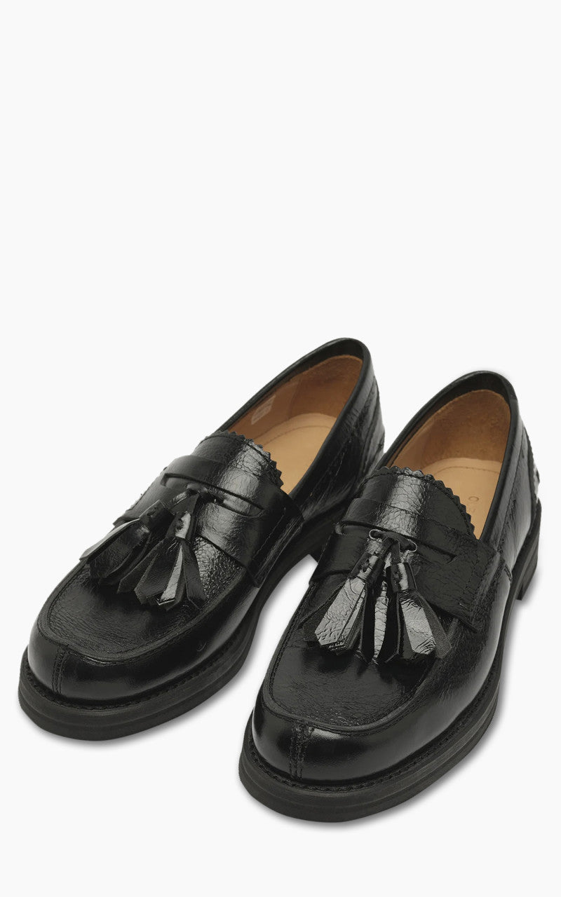 Our Legacy Tassel Loafer Black Cracked Patent Leather