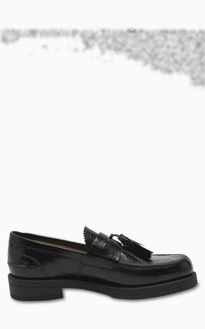 Our Legacy Tassel Loafer Black Cracked Patent Leather