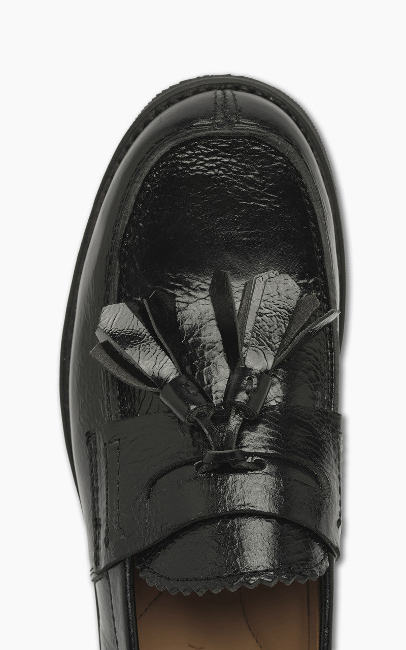 Our Legacy Tassel Loafer Black Cracked Patent Leather