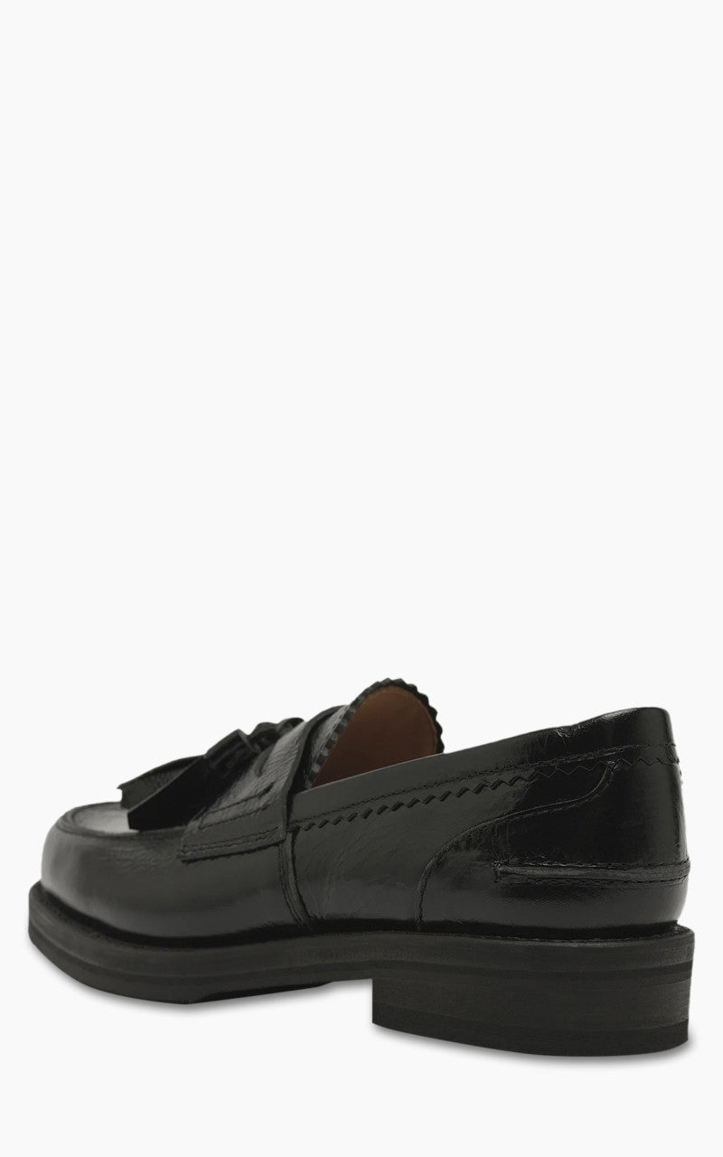 Our Legacy Tassel Loafer Black Cracked Patent Leather