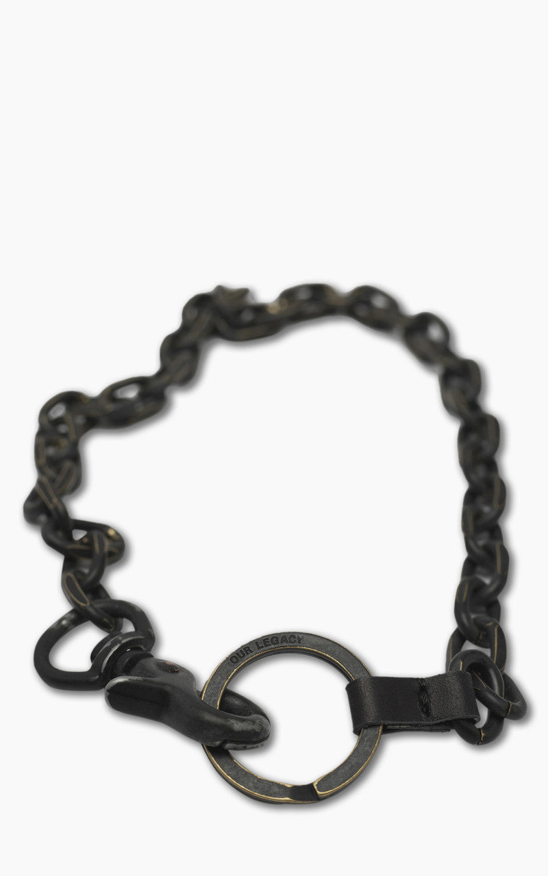 Our Legacy Ladon Key Chain Vanished Black Metal