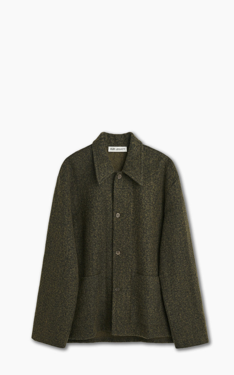 Our Legacy Haven Jacket Black/Moss Fuzz Wool