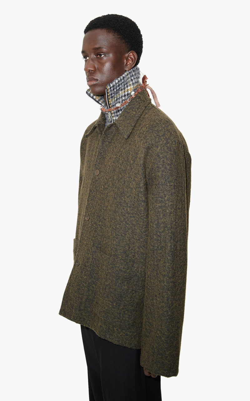 Our Legacy Haven Jacket Black/Moss Fuzz Wool