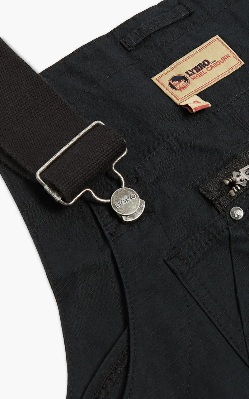 Nigel Cabourn Naval Dungaree Cotton Ripstop Black