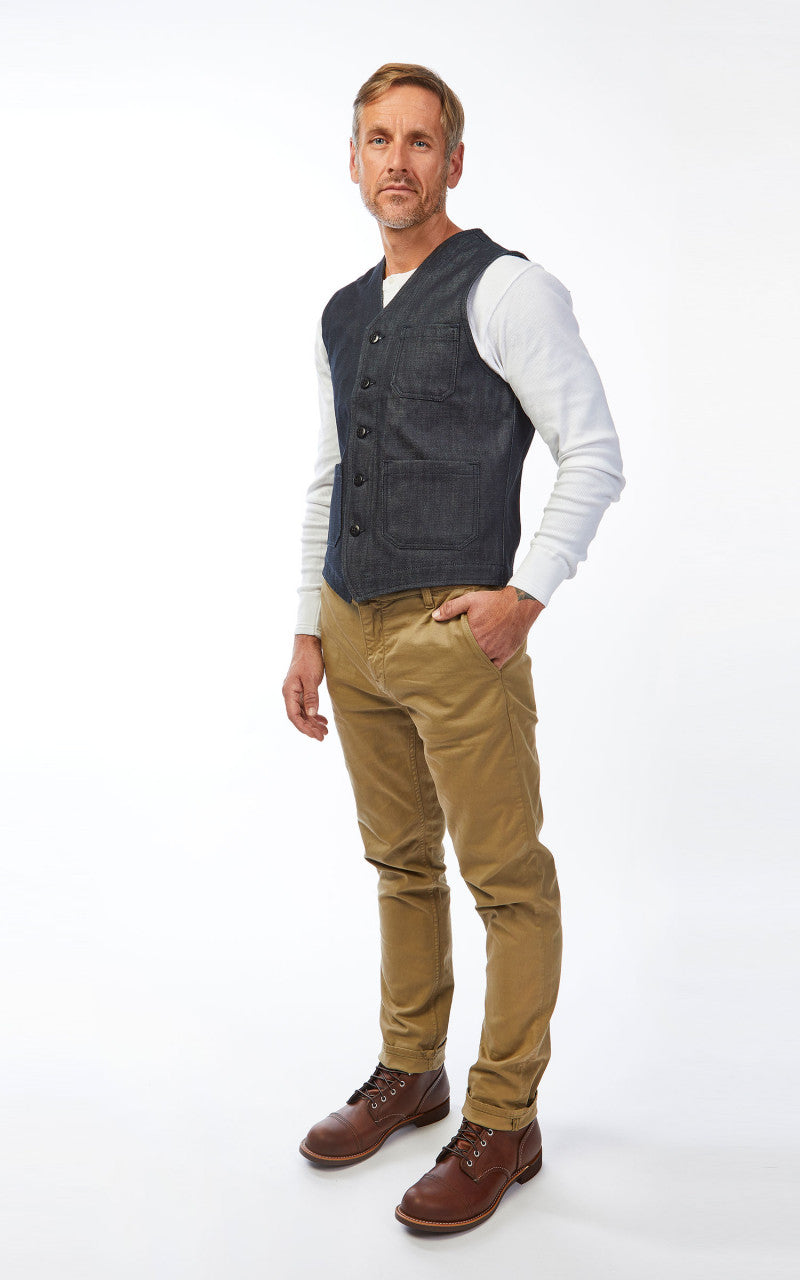 Pike Brothers 1937 Roamer Vest Metal Indigo