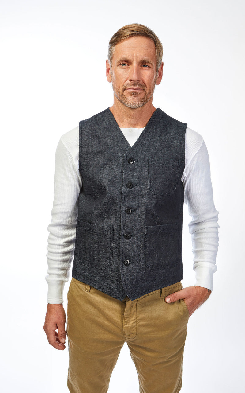 Pike Brothers 1937 Roamer Vest Metal Indigo