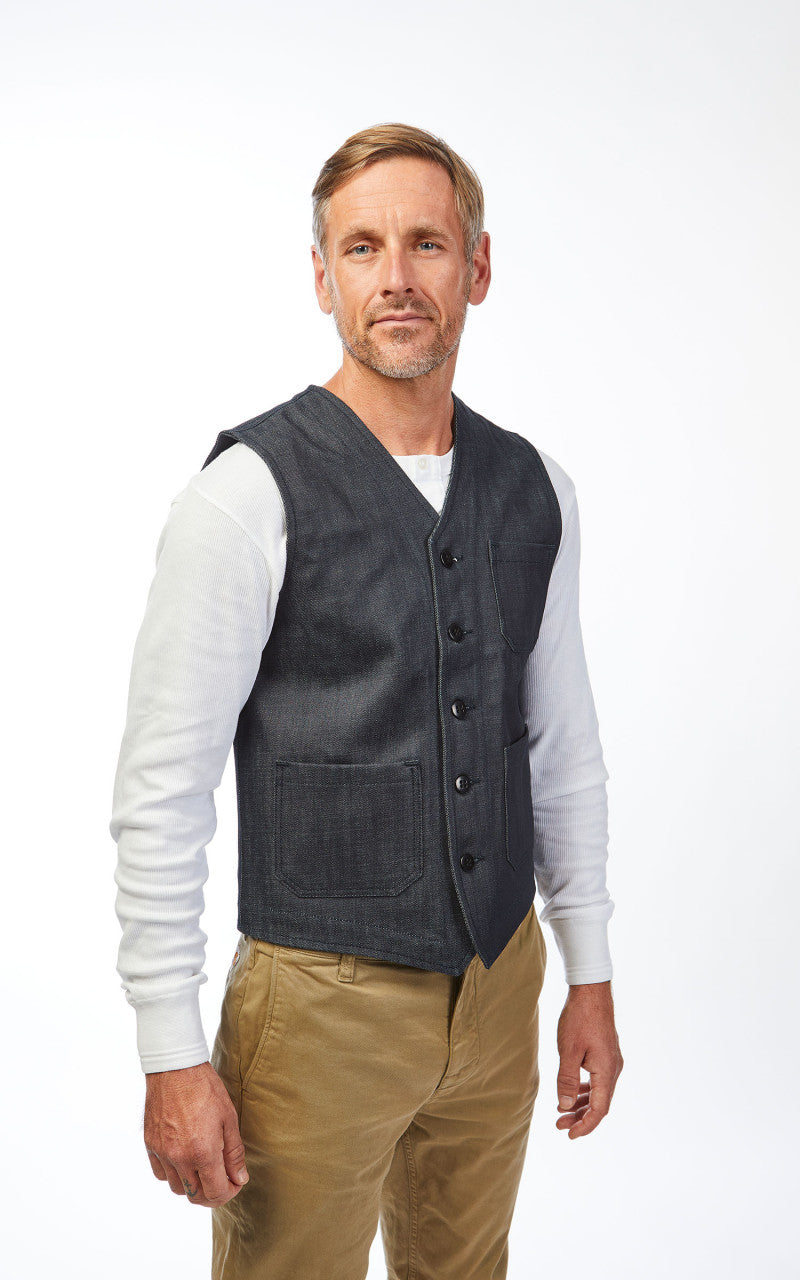 Pike Brothers 1937 Roamer Vest Metal Indigo