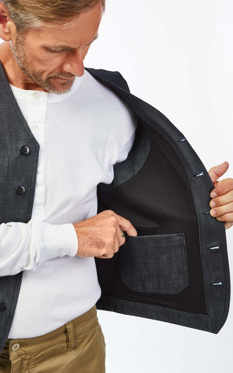 Pike Brothers 1937 Roamer Vest Metal Indigo