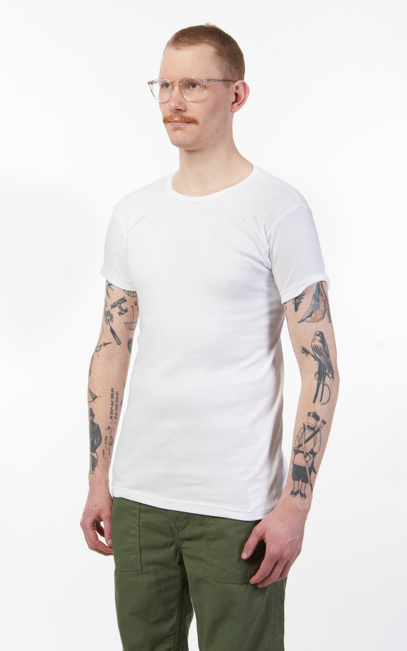 Pike Brothers 1947 Round Neck Tee 2-Pack White