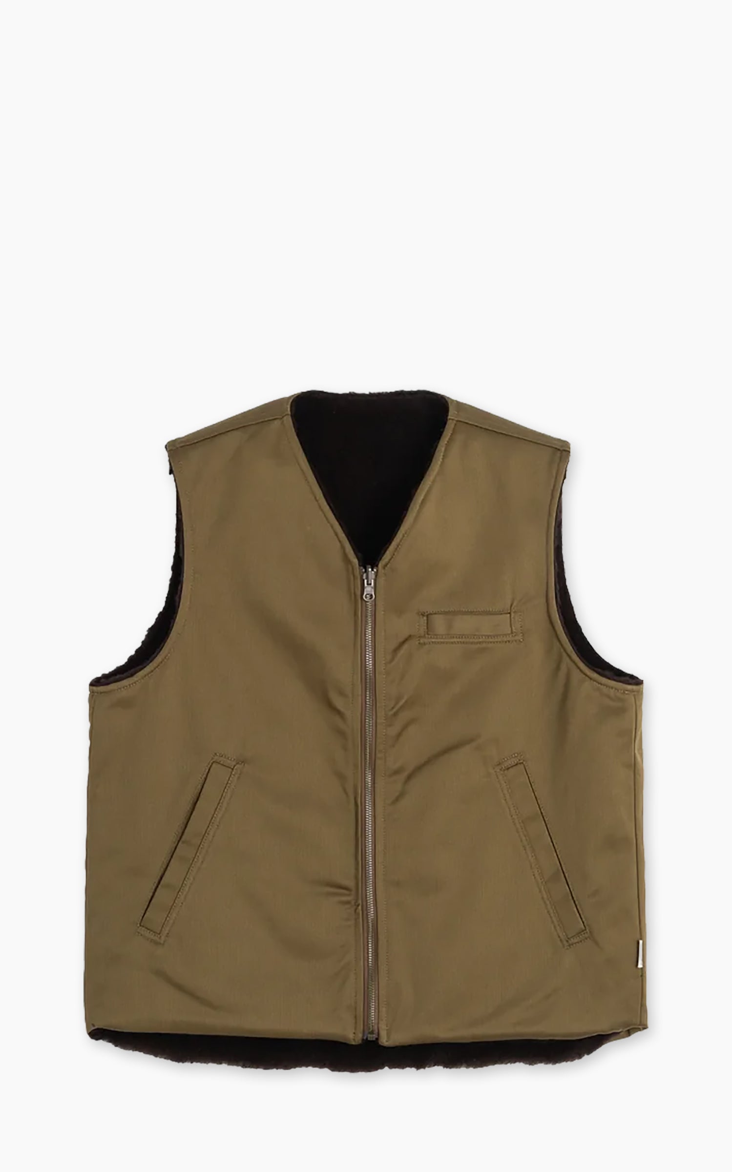 Eat Dust Deck Vest Bedford Cords Drap
