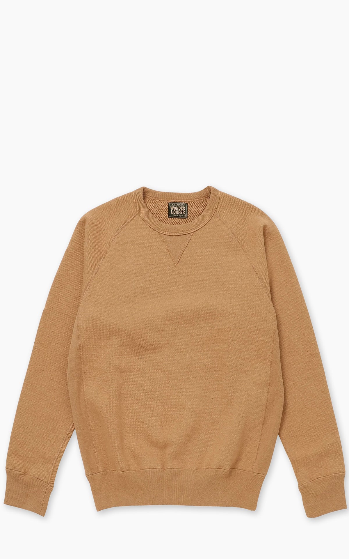 Wonder Looper Crewneck Foxfibre® Double Heavyweight French Terry Coyote 80