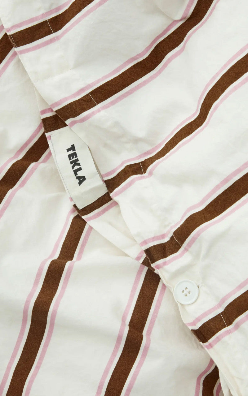 TEKLA Percale Bedding Single Duvet Cover Anholt Stripes