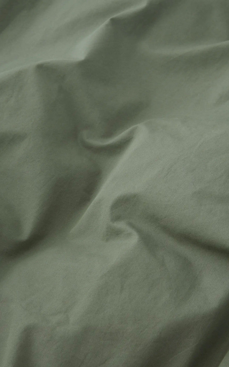 TEKLA Percale Bedding Single Duvet Cover Olive Green