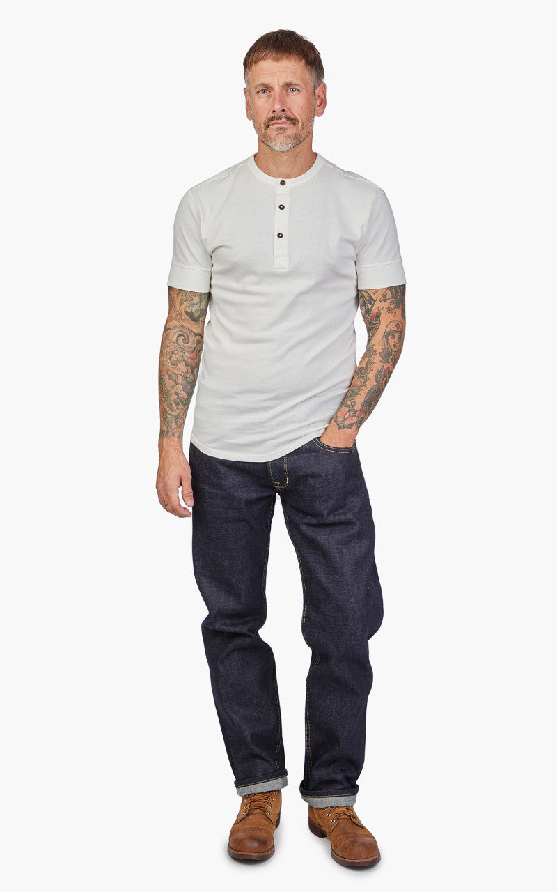 Pike Brothers 1927 Henley Short Sleeve Ecru