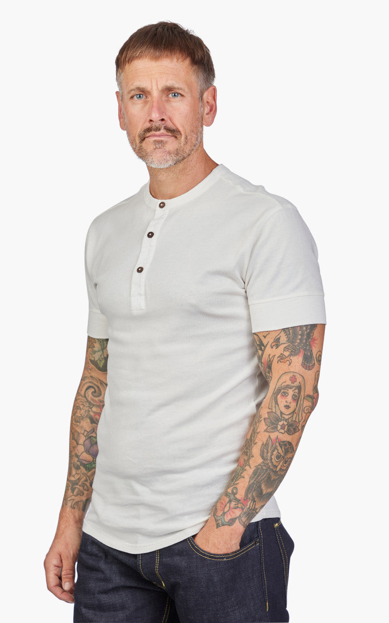 Pike Brothers 1927 Henley Short Sleeve Ecru