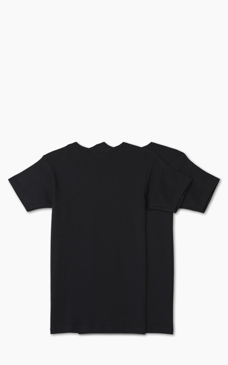 Pike Brothers 1947 Round Neck Tee 2-Pack Black
