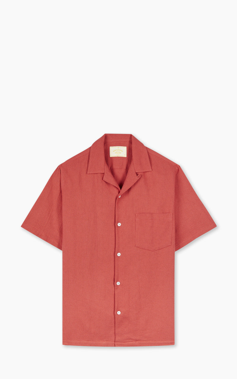 Portuguese Flannel Pique Camp Collar Shirt Clay
