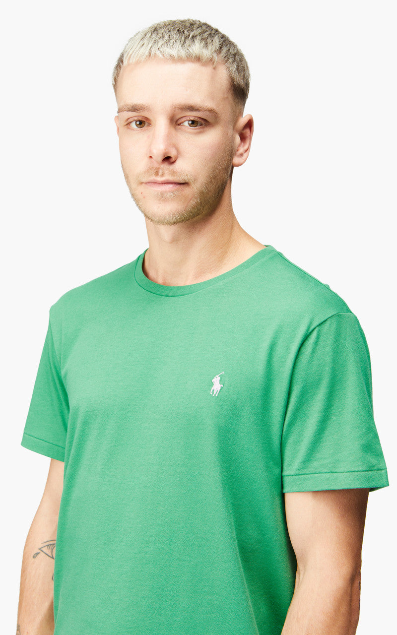 Polo Ralph Lauren Custom Slim Fit Jersey Crewneck T-Shirt Green