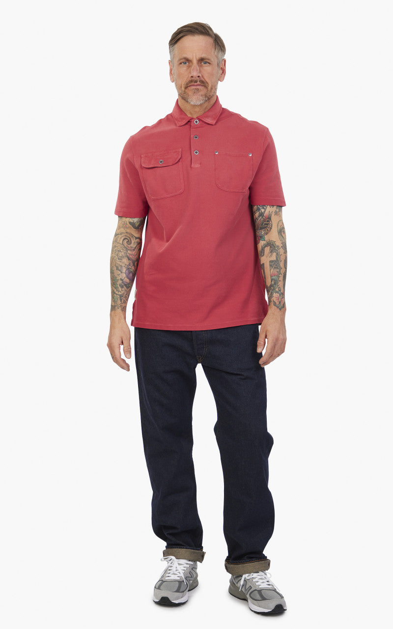 Polo Ralph Lauren Classic Fit Mesh Pocket Polo Shirt Red
