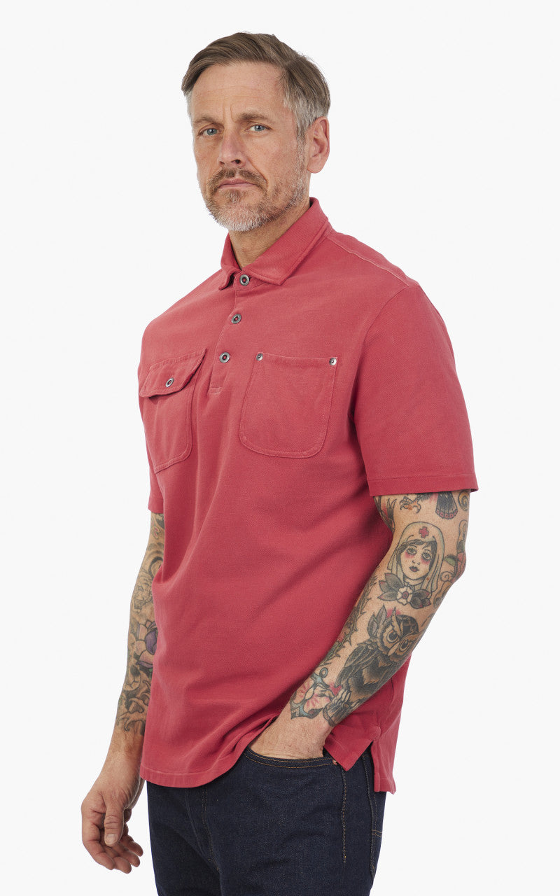 Polo Ralph Lauren Classic Fit Mesh Pocket Polo Shirt Red