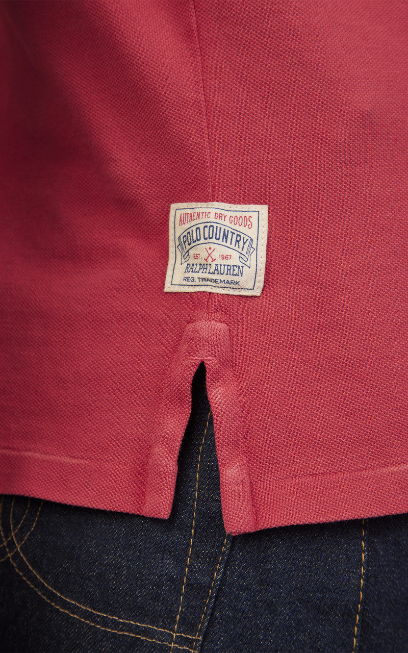 Polo Ralph Lauren Classic Fit Mesh Pocket Polo Shirt Red