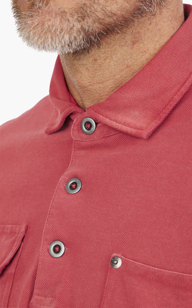 Polo Ralph Lauren Classic Fit Mesh Pocket Polo Shirt Red