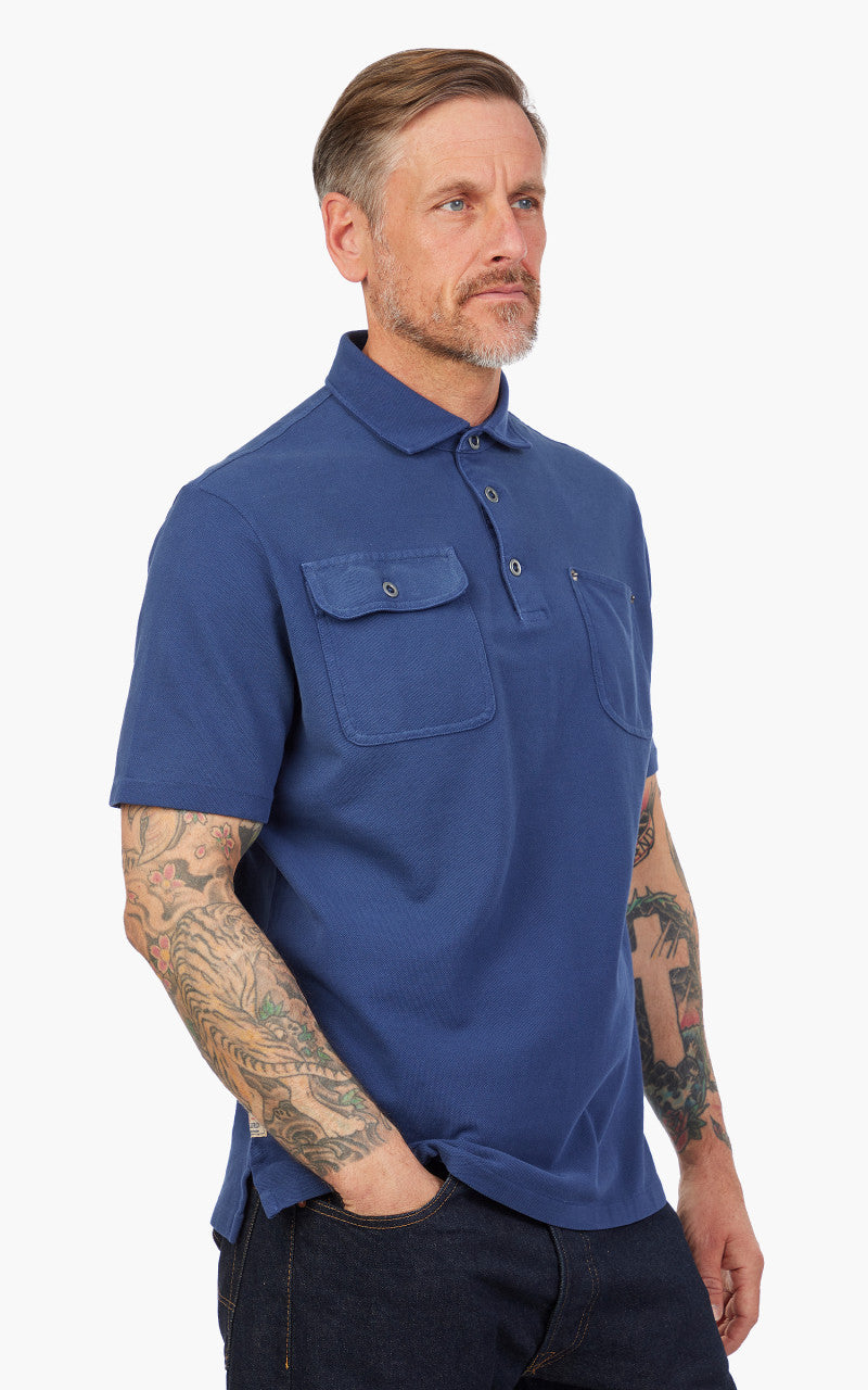 Polo Ralph Lauren Classic Fit Mesh Pocket Polo Shirt Blue