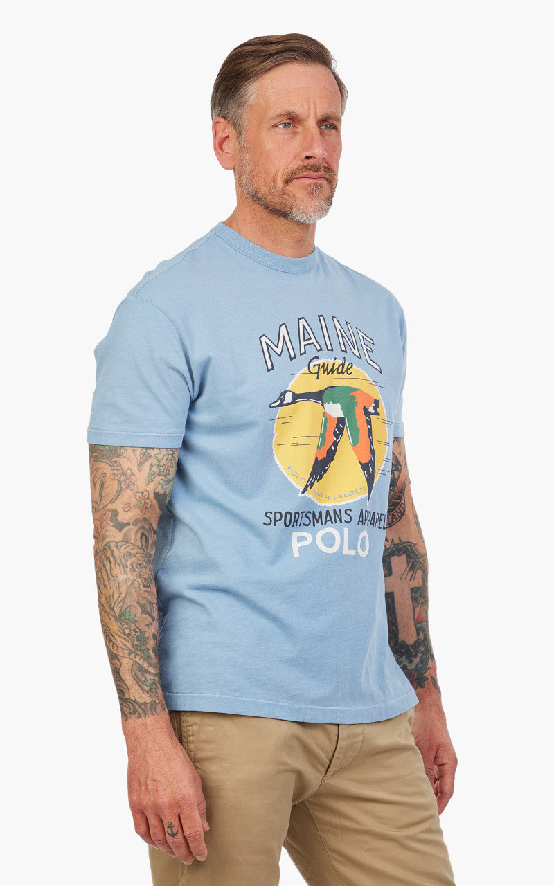 Polo Ralph Lauren Classic Fit Graphic Jersey T-Shirt Blue