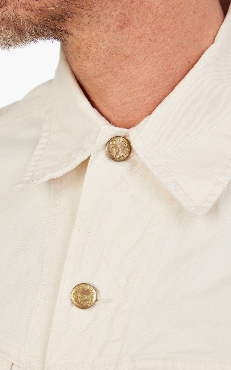 Polo Ralph Lauren Polo Bear Embroidered Trucker Jacket White