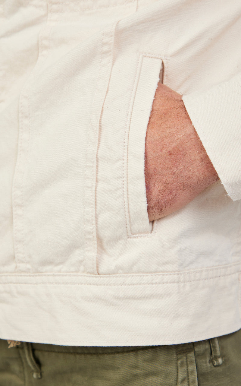 Polo Ralph Lauren Polo Bear Embroidered Trucker Jacket White